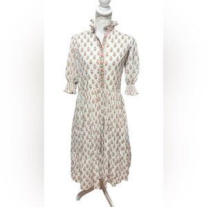 Neve & Noor Luella Sz XS/S floral High Neck Modest Midi Dress